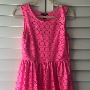 H&M hot pink summer dress
